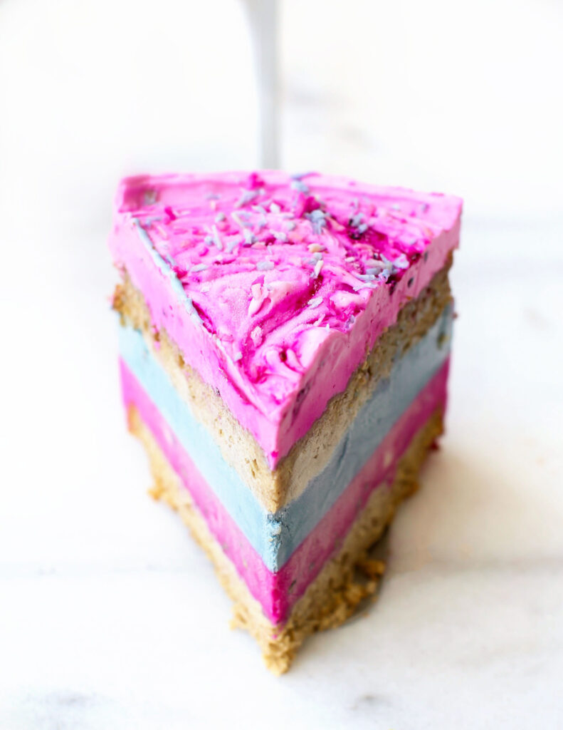 Cotton Candy Ice Cream Cake {Vegan & Gluten-Free}