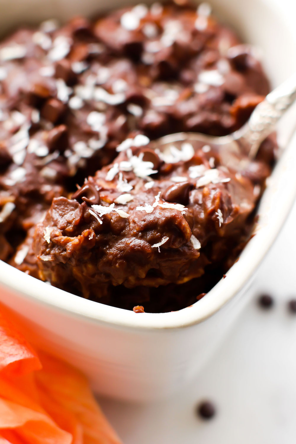 Fudge Brownie Oatmeal {healthy, vegan, sugar-free} Vegan Fudge Brownie Oatmeal