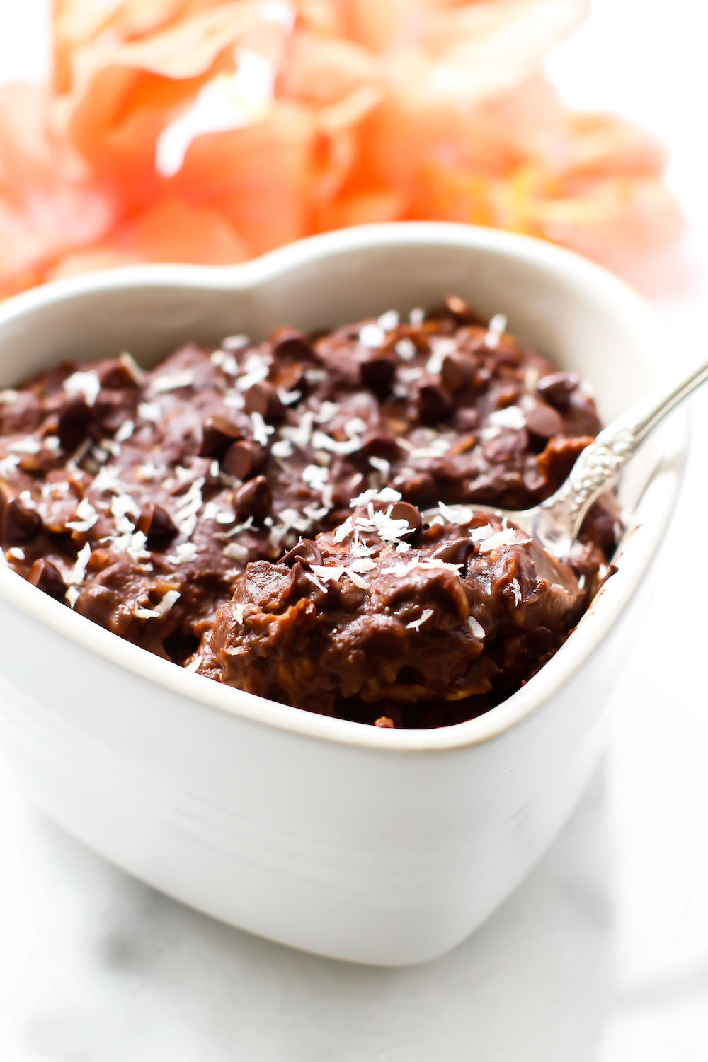 Fudge Brownie Oatmeal {healthy, vegan, sugar-free} Vegan Fudge Brownie Oatmeal