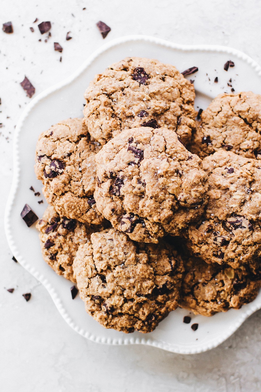 Chocolate Chunk Vegan Oatmeal Cookies Chocolate Chunk Vegan Oatmeal Cookies