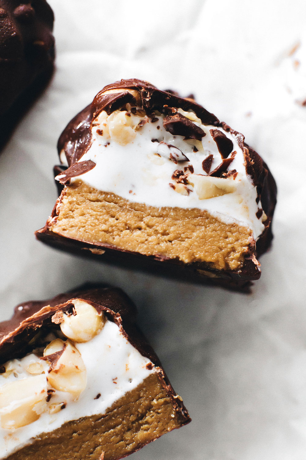 Peanut Salted Caramel Mousse Bars Peanut Salted Caramel Mousse Bars