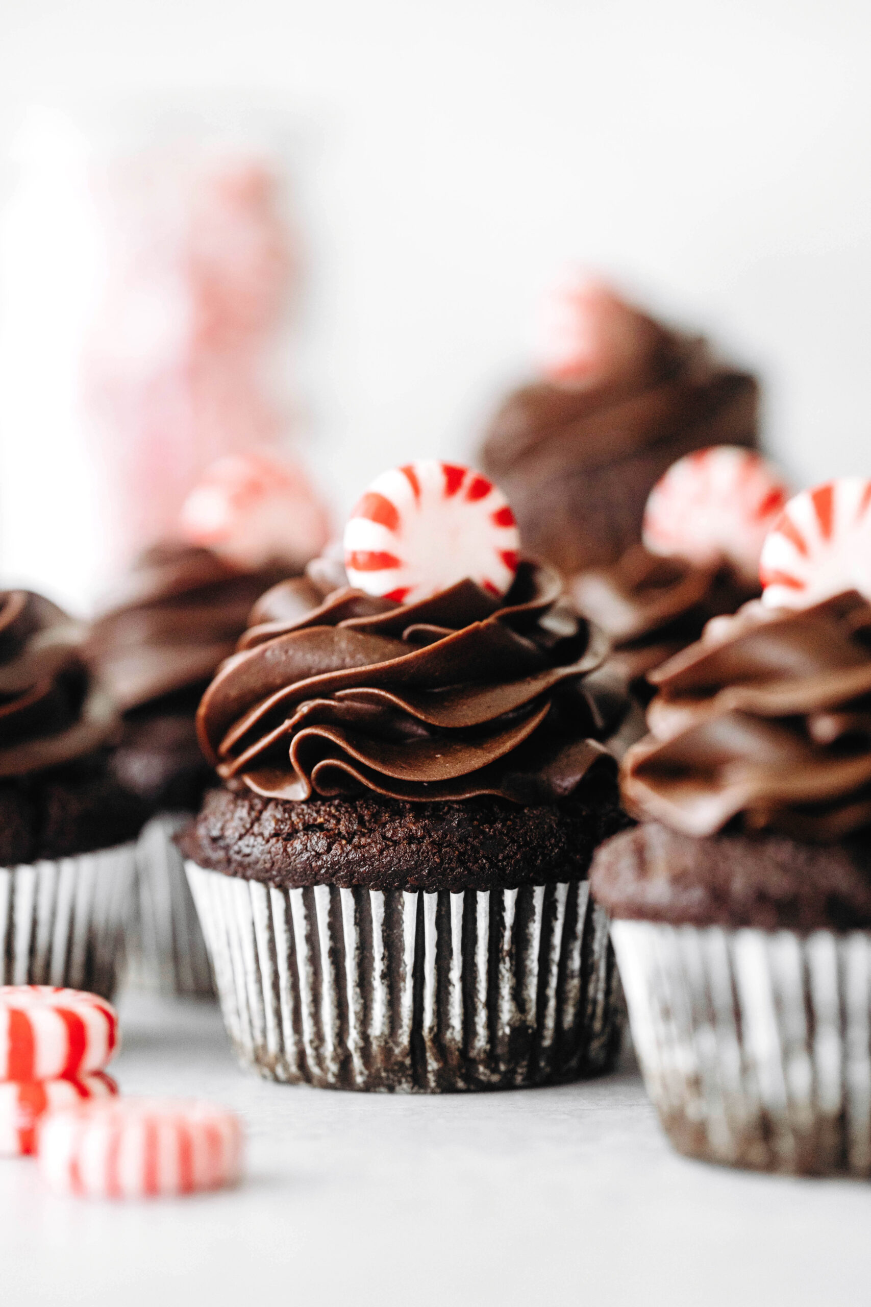 Peppermint Mocha Cupcakes (vegan + grain-free)