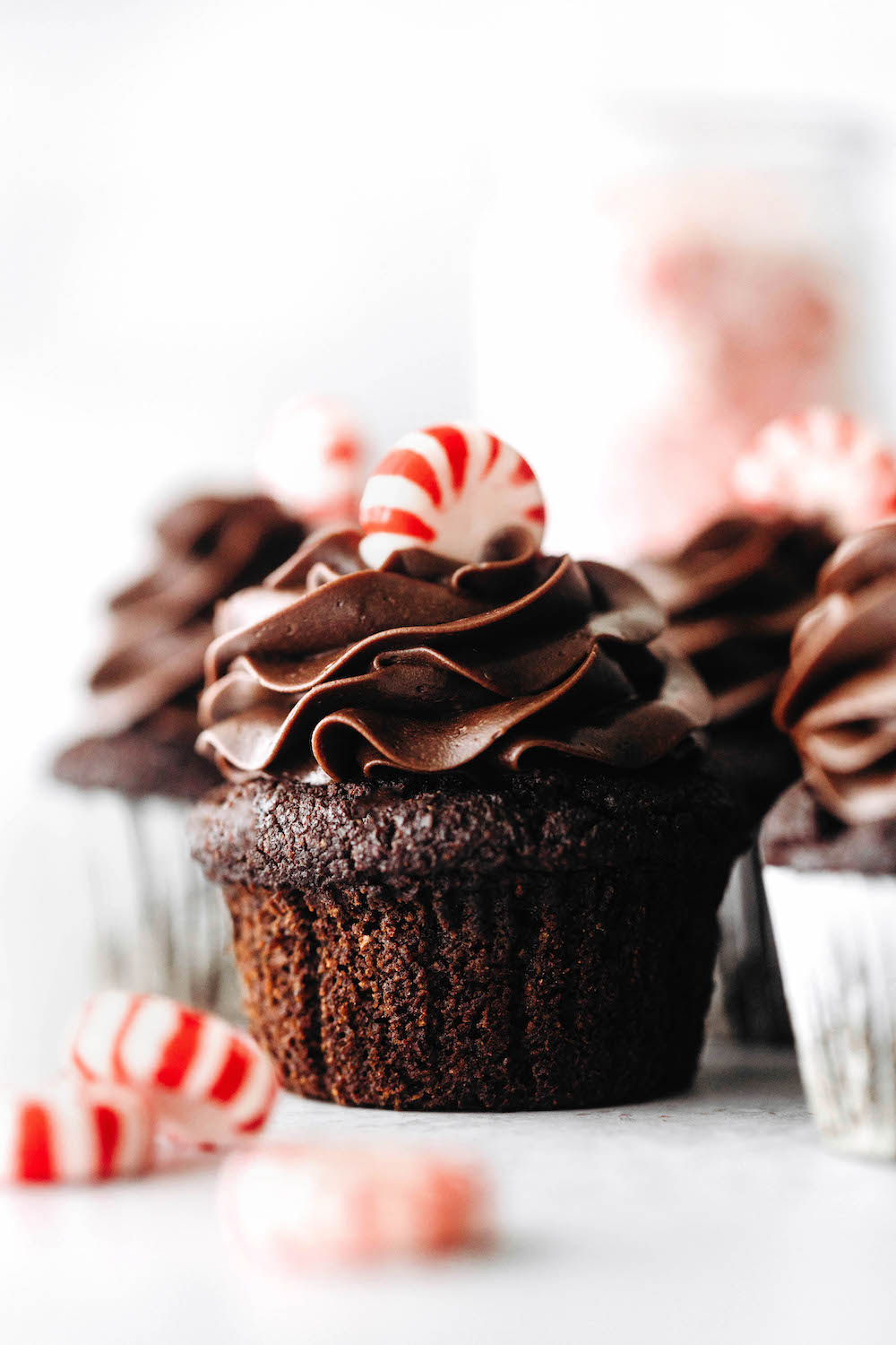 Peppermint Mocha Cupcakes (vegan + grain-free)