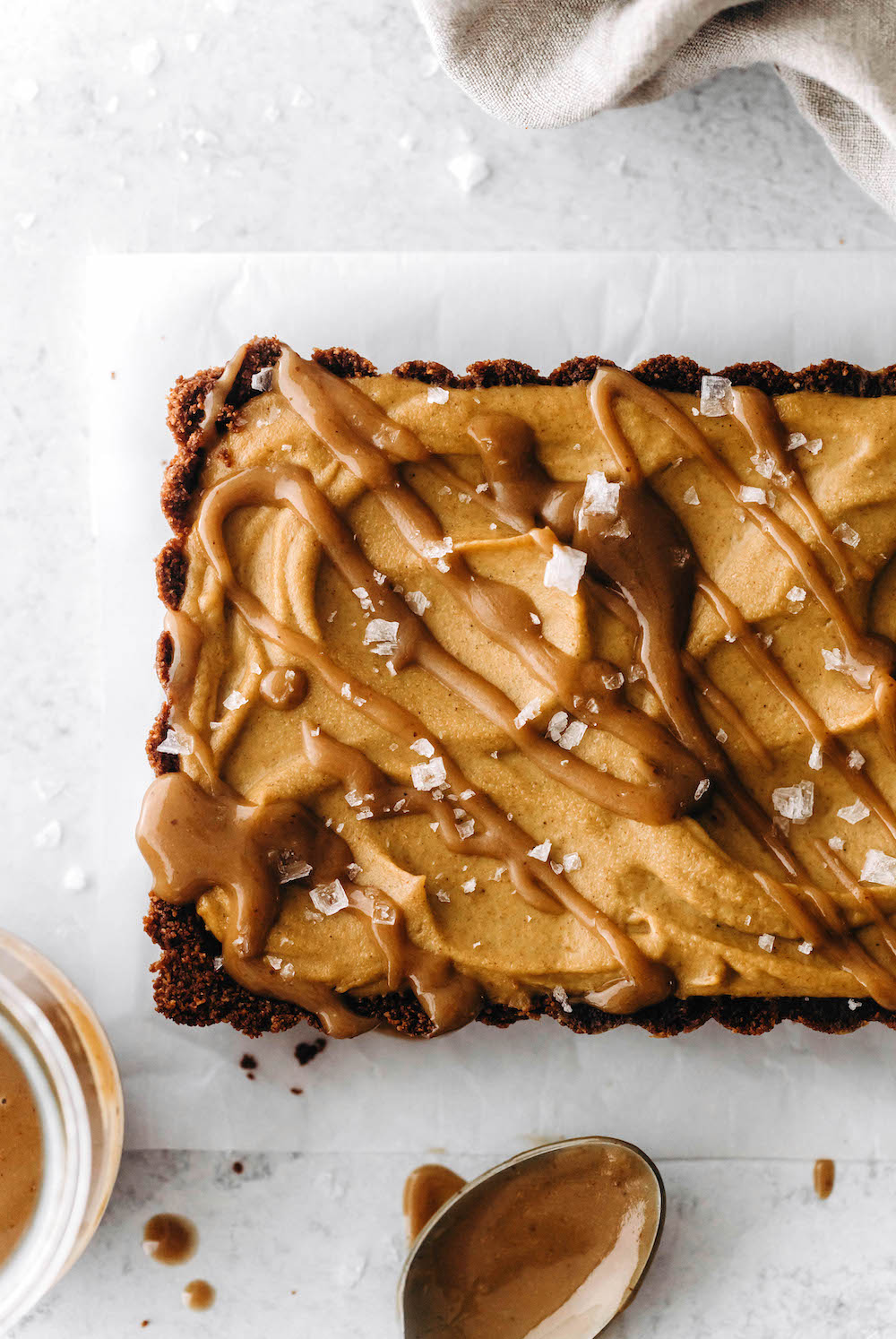 Vegan Pumpkin Tart with Ginger Crust (gluten-free)