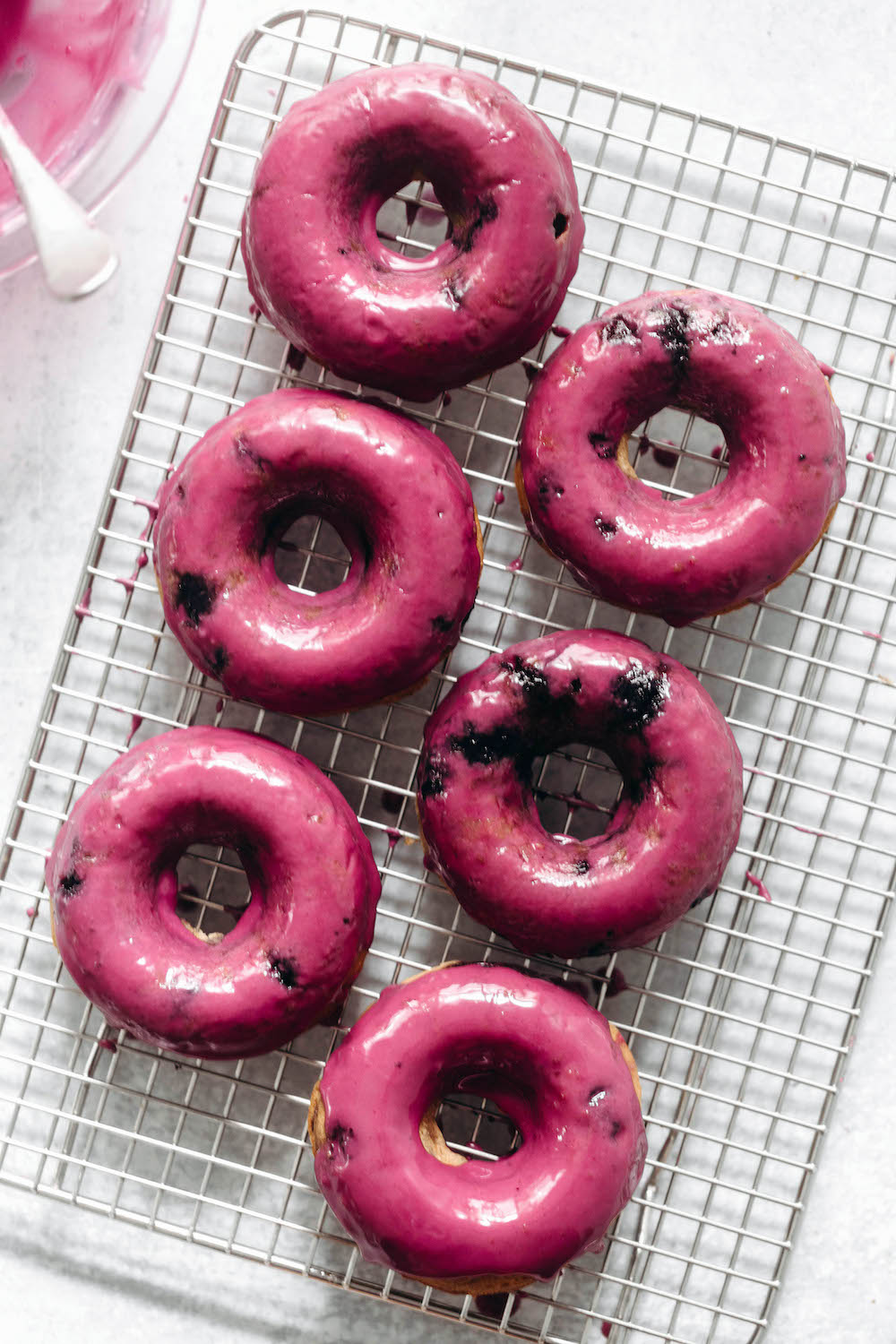 Baked Blueberry Donuts (vegan + gluten-free)