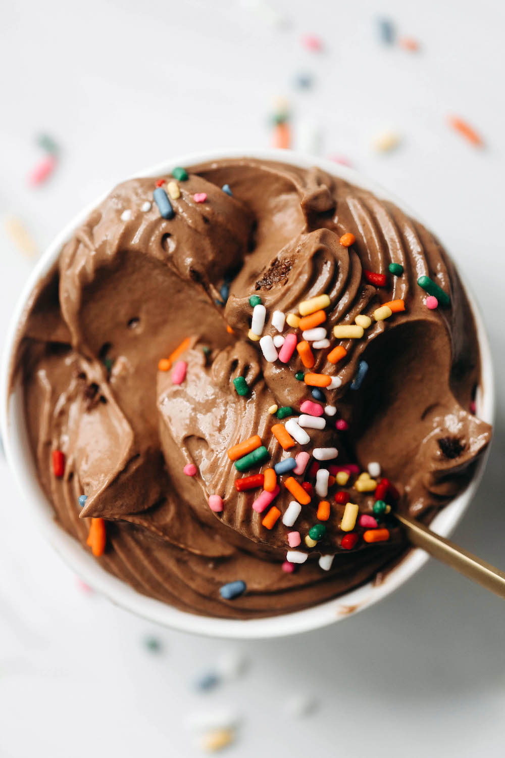 Homemade Vegan Chocolate Soft Serve