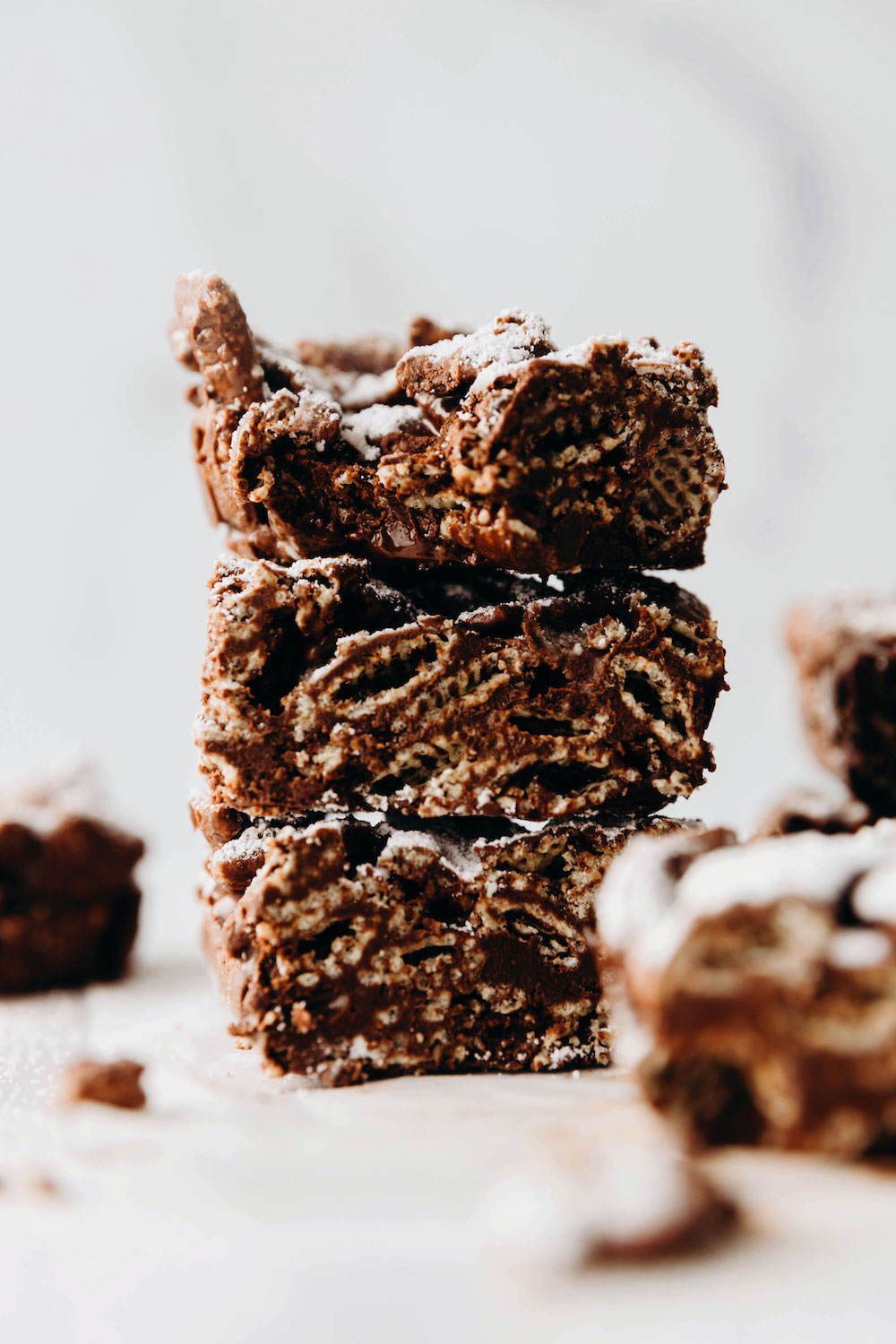 Puppy Chow Bars (vegan + nut-free)