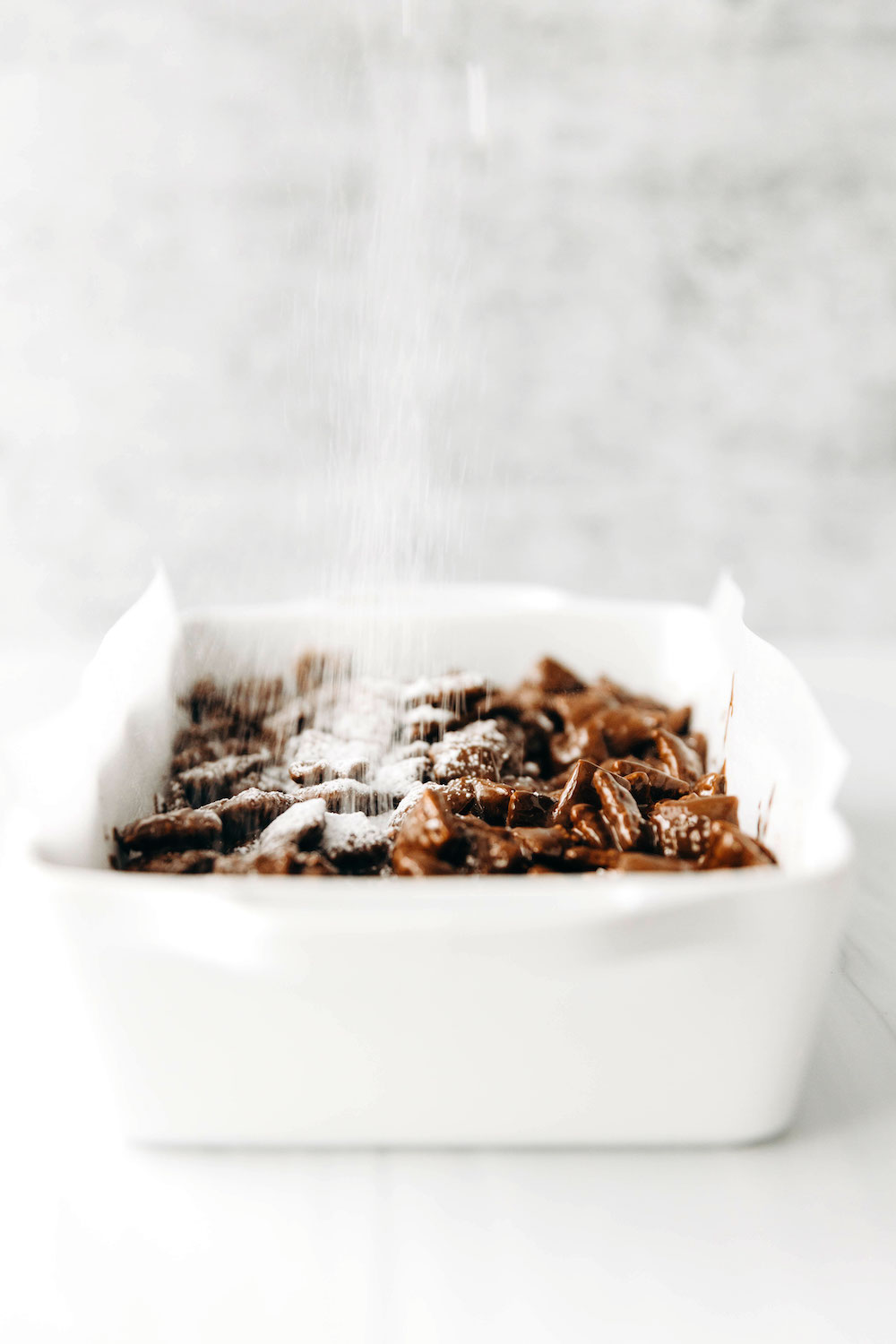 Puppy Chow Bars (vegan + nut-free)