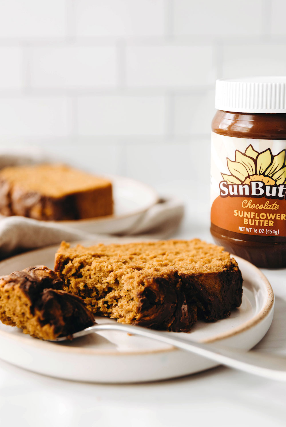 Chocolate Swirl Pumpkin Bread (vegan + gluten-free)