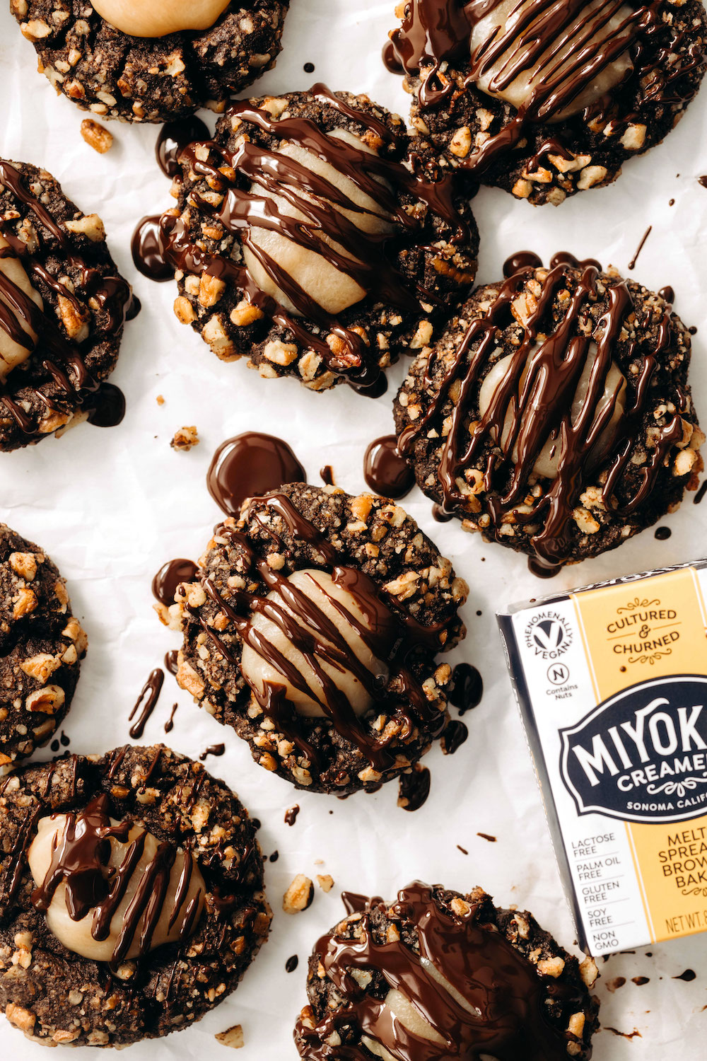 Turtle Thumbprint Cookies