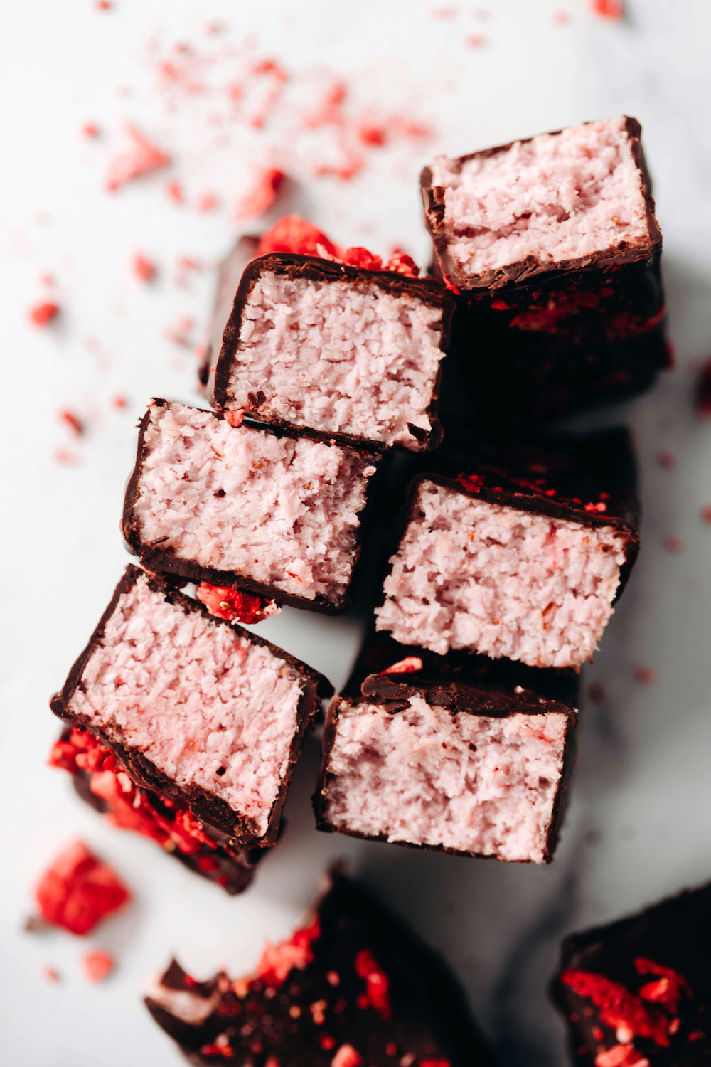 Chocolate Covered Strawberry Bars (vegan + paleo)