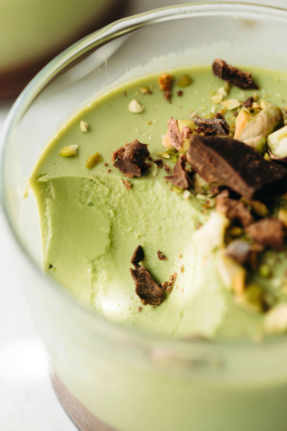 Chocolate Hazelnut Matcha Pudding (vegan + paleo)