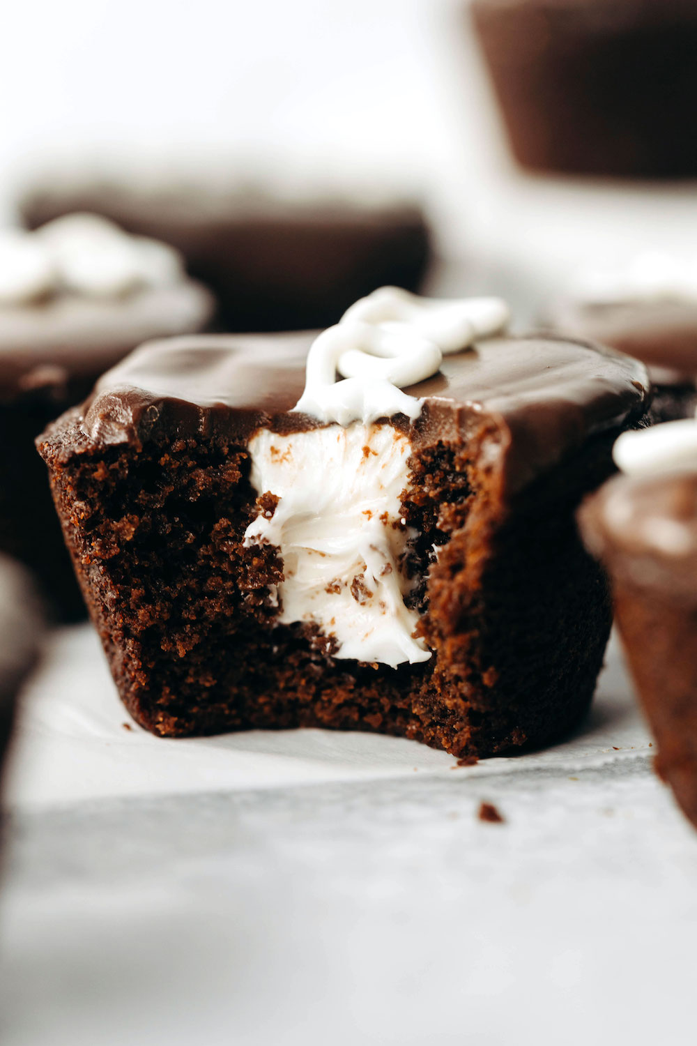 Copycat Vegan Hostess Cupcakes (grain-free)