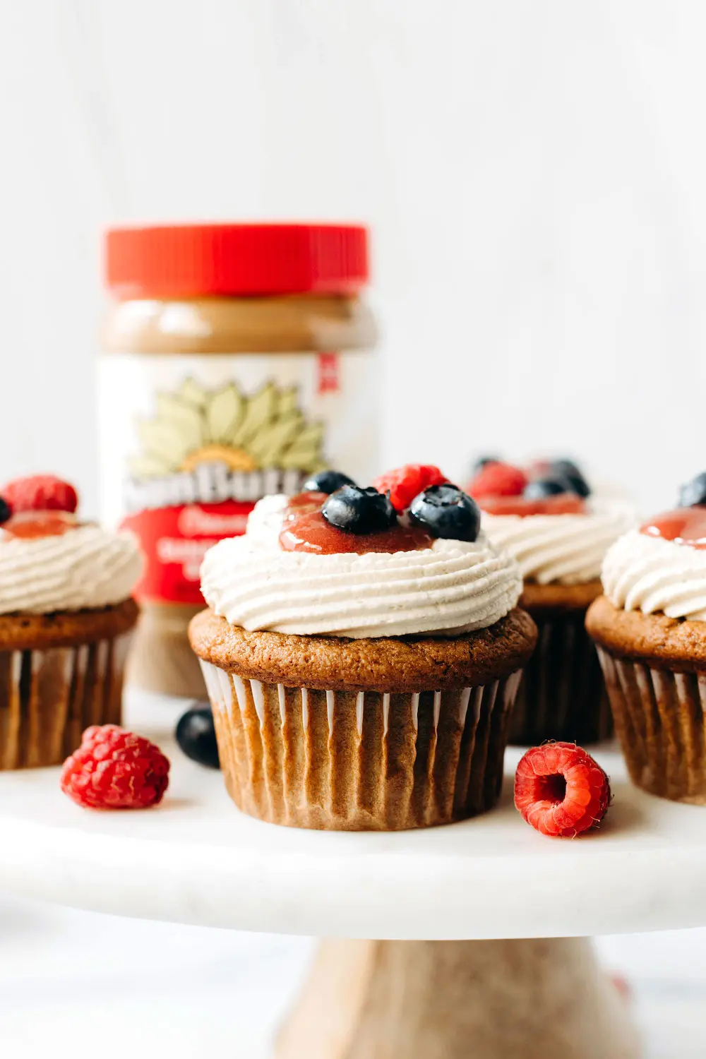 SunButter & Jelly Cupcakes (vegan + grain-free)