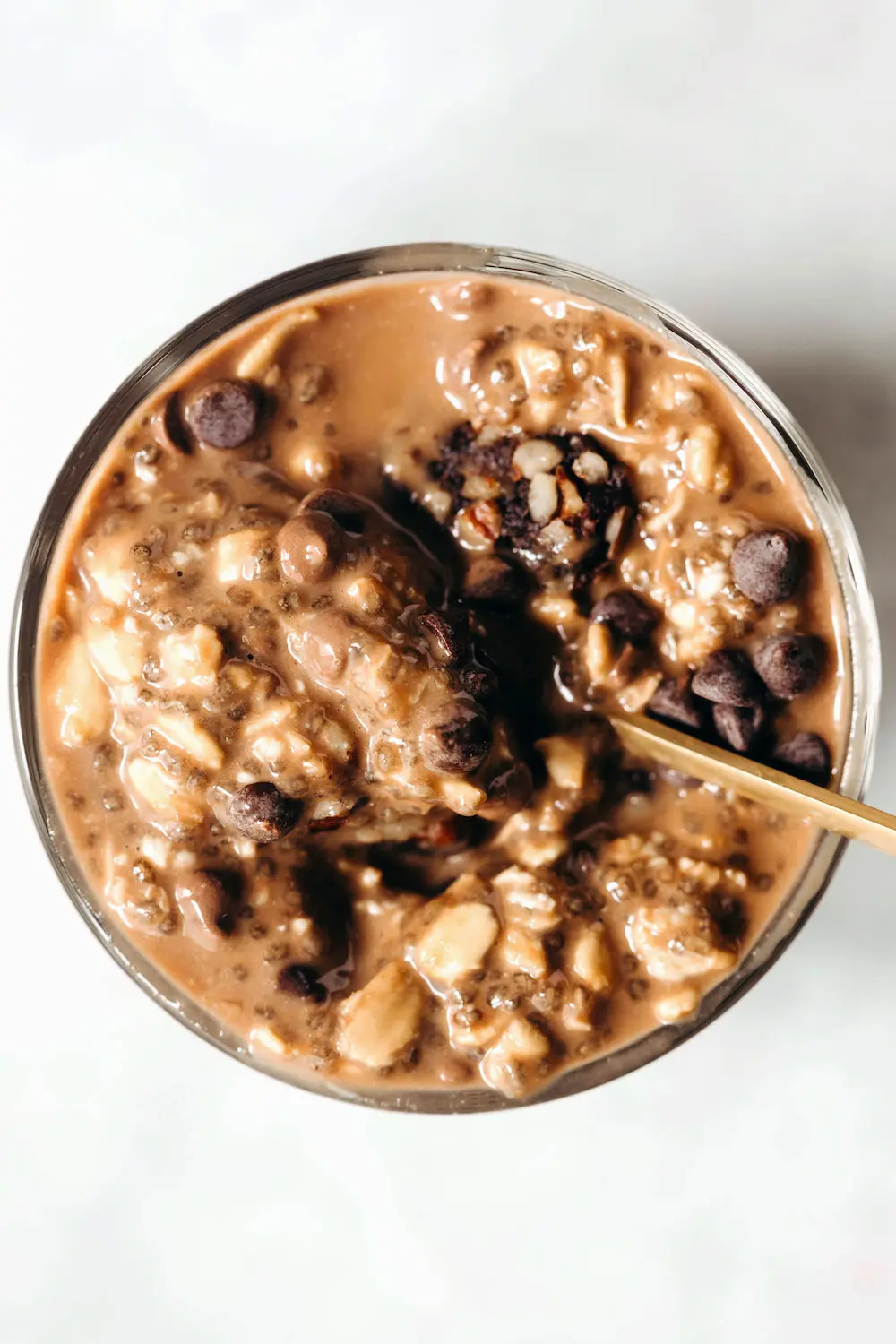 Espresso Brownie Chip Overnight Oatmeal