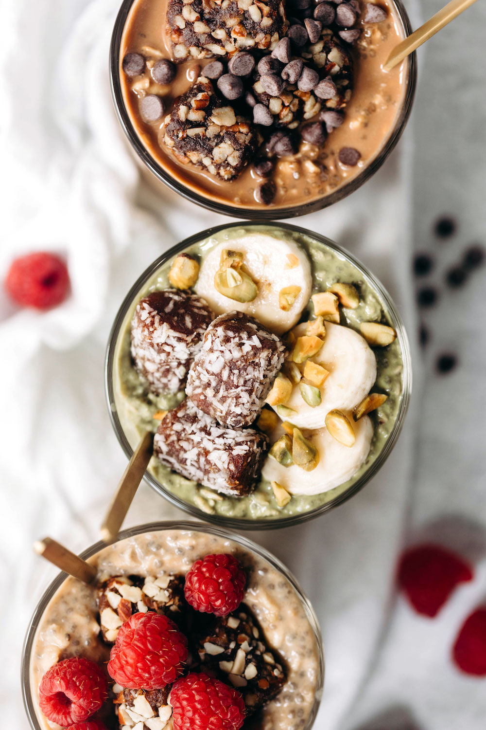 Dessert-Inspired Overnight Oatmeal (3 Ways!)