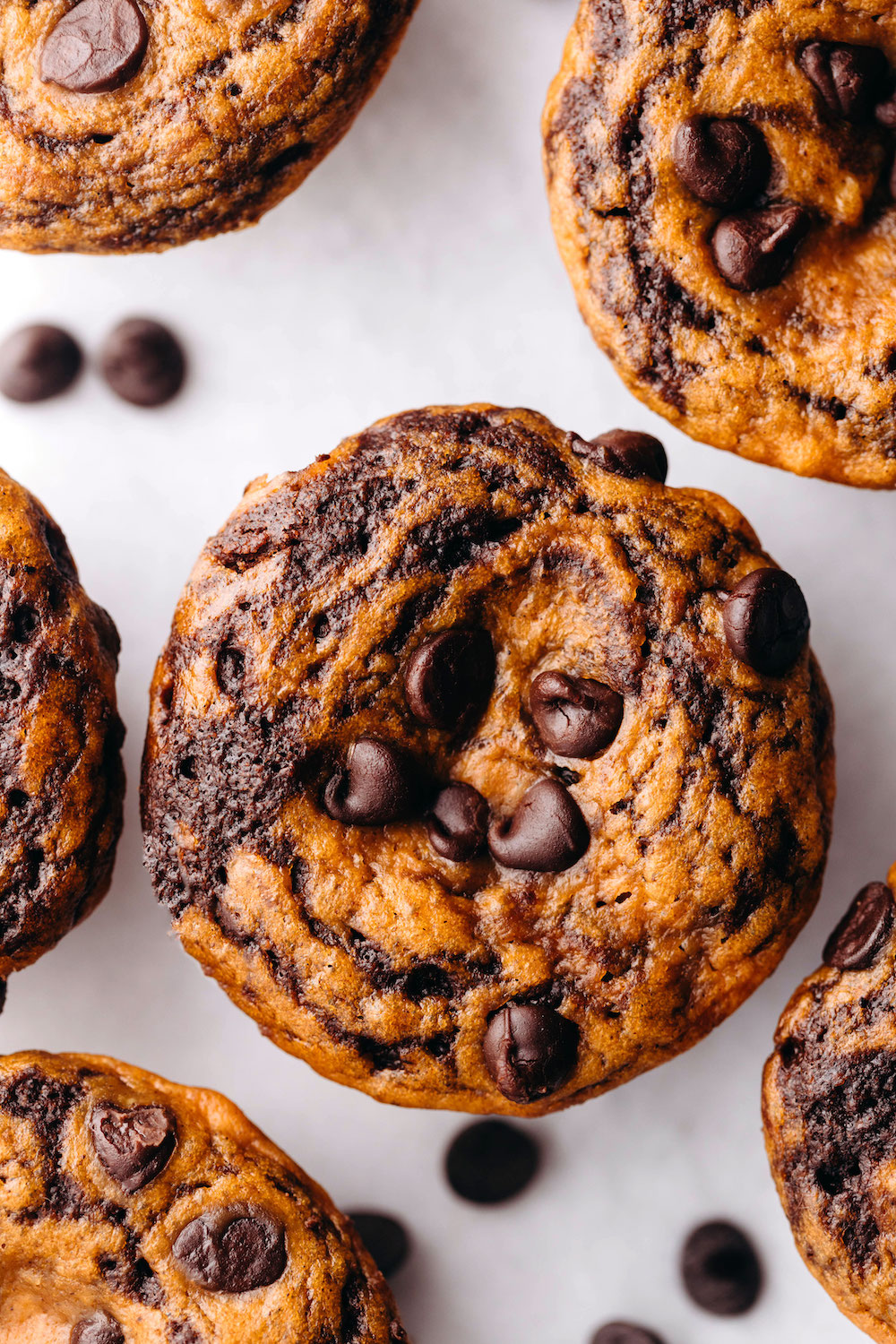 Pumpkin Black Bottom Cupcakes (vegan + grain-free)