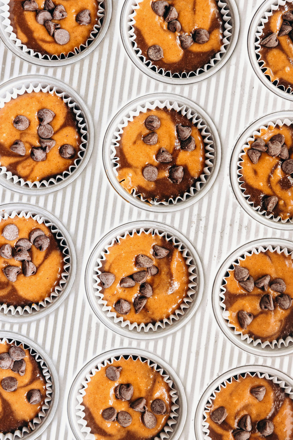 Pumpkin Black Bottom Cupcakes (vegan + grain-free)