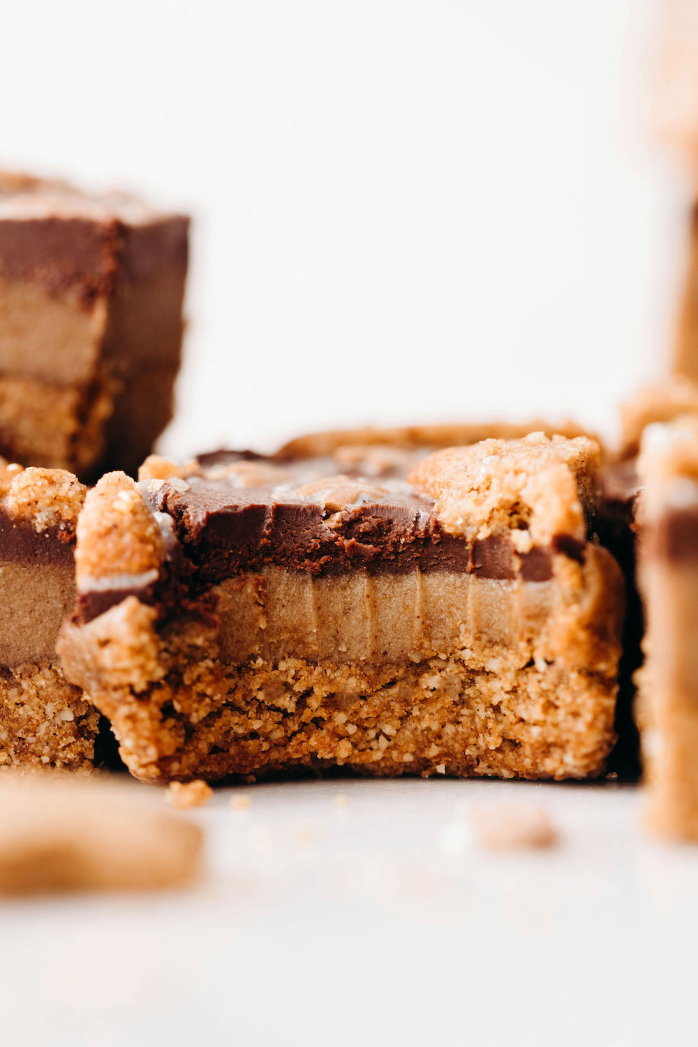 Gingerbread Caramel Slice (vegan + gluten-free)