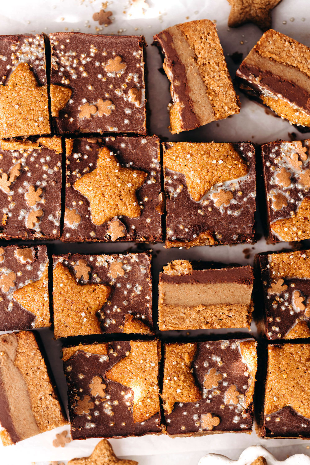 Gingerbread Caramel Slice (vegan + gluten-free)