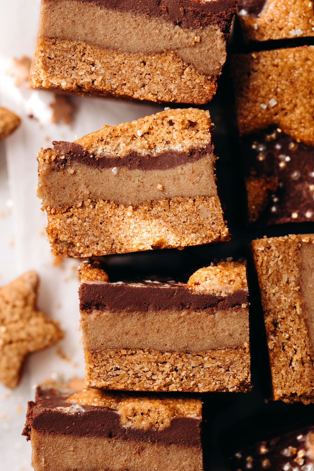 Gingerbread Caramel Slice (vegan + gluten-free)