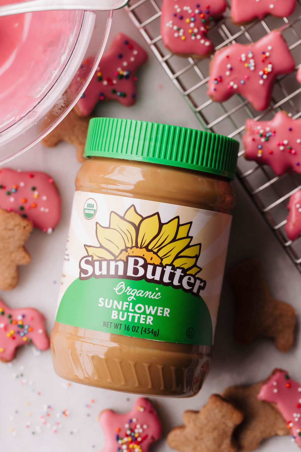 Vegan Frosted Animal Crackers (gluten-free)