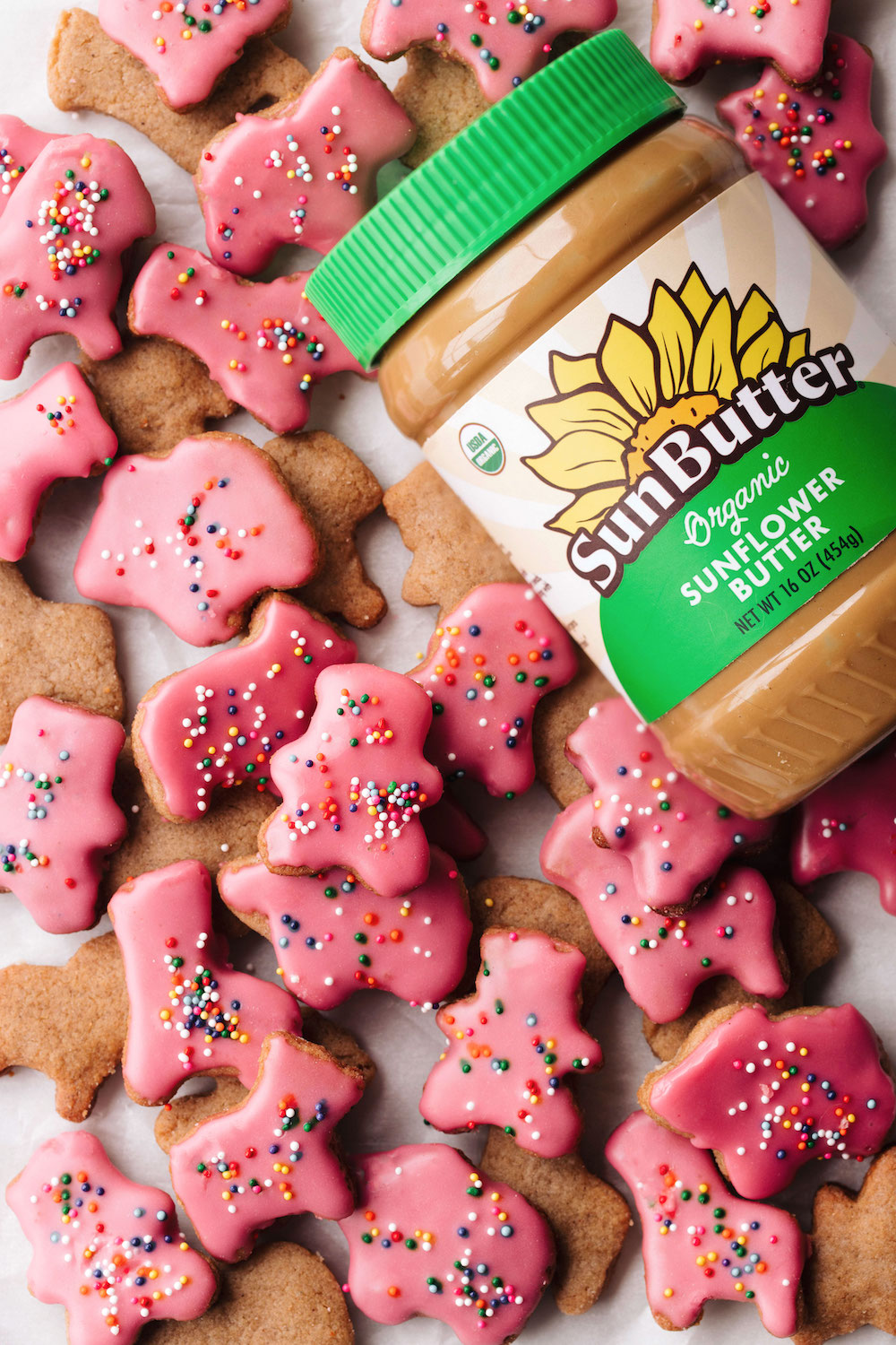 Vegan Frosted Animal Crackers (gluten-free)