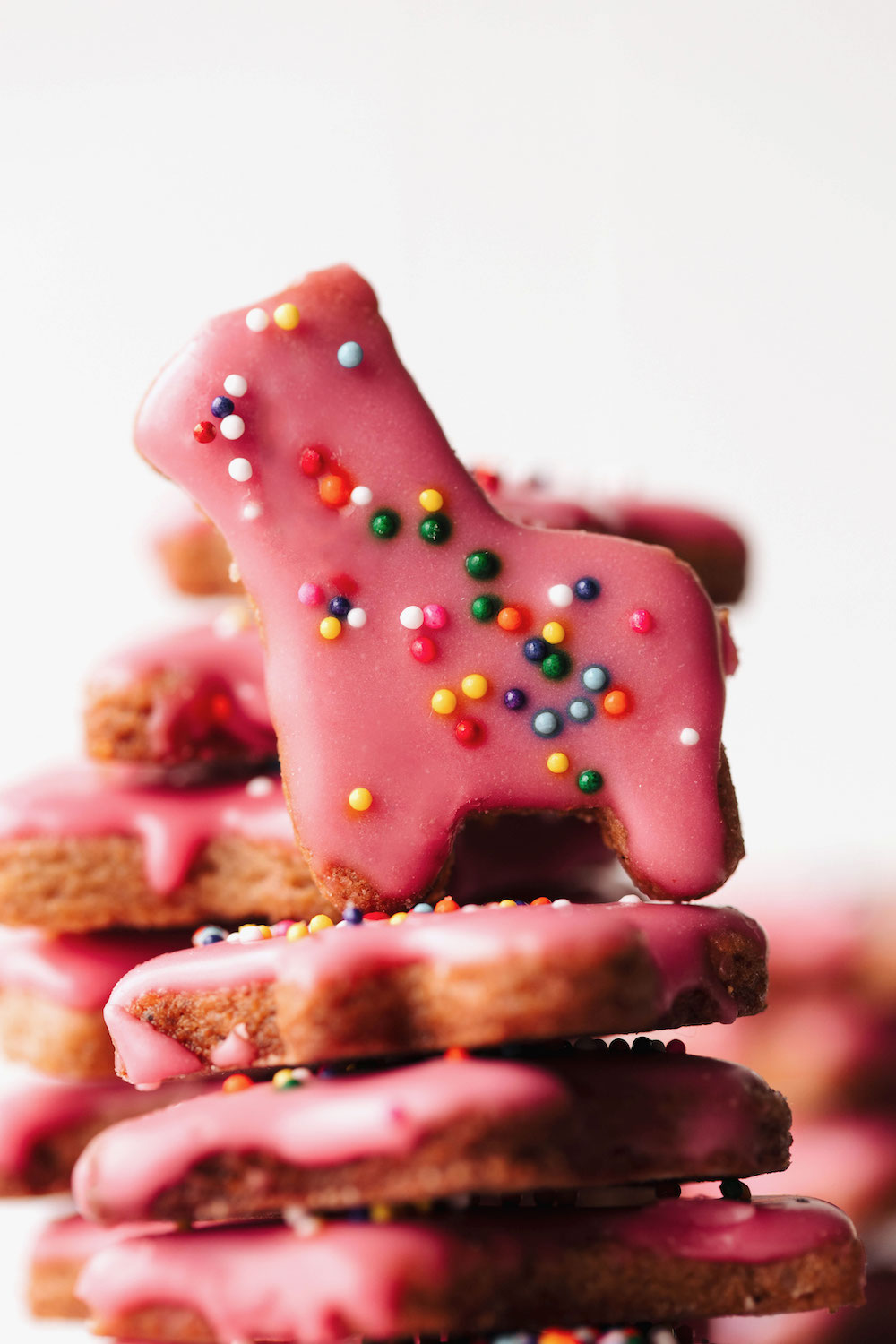 Vegan Frosted Animal Crackers (gluten-free)