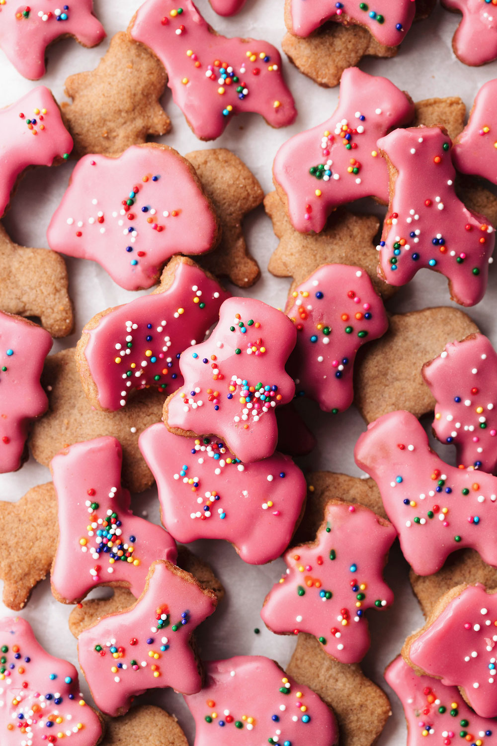 Vegan Frosted Animal Crackers (gluten-free)