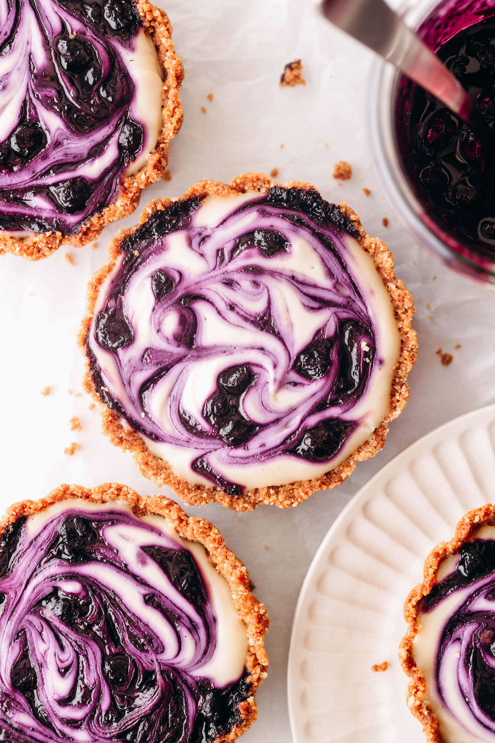 Lemon Blueberry Tarts (dairy-free)