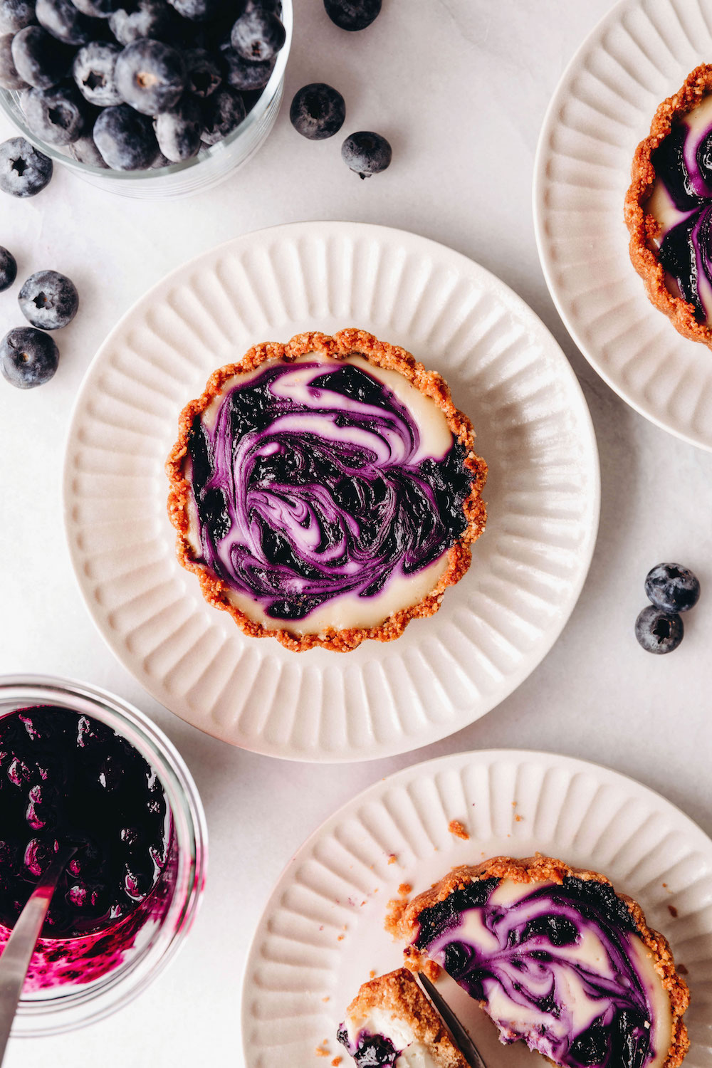 Lemon Blueberry Tarts (dairy-free)