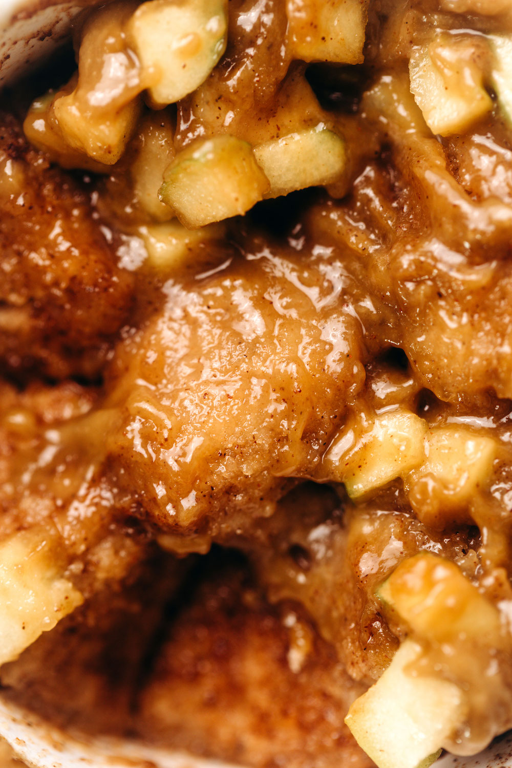 Apple Cinnamon Monkey Bread Mug Cake (vegan + gluten-free)