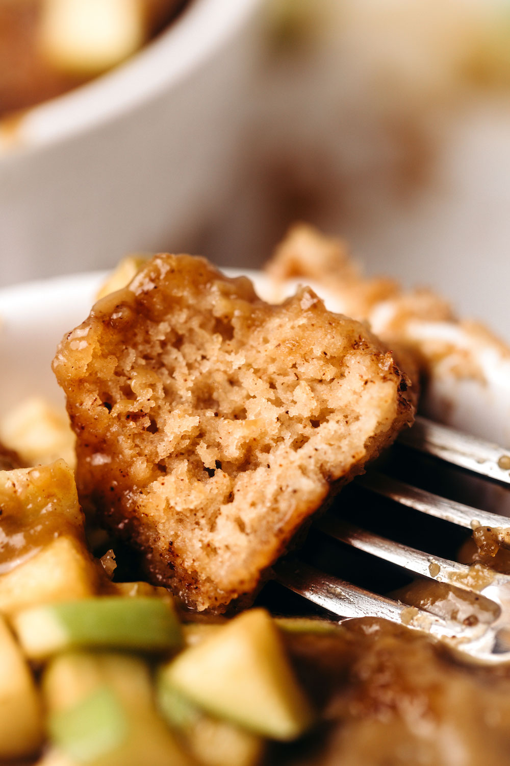 Apple Cinnamon Monkey Bread Mug Cake (vegan + gluten-free)