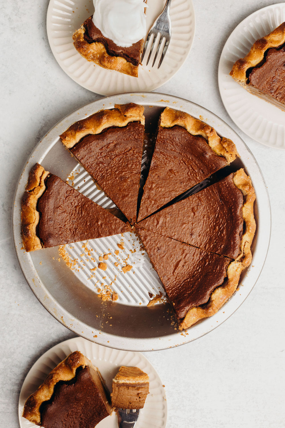 Chocolate Pumpkin Pie (vegan + gluten-free)
