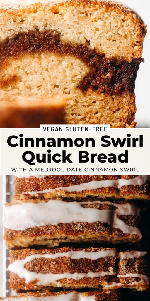 Vegan Gluten-Free Cinnamon Swirl Loaf