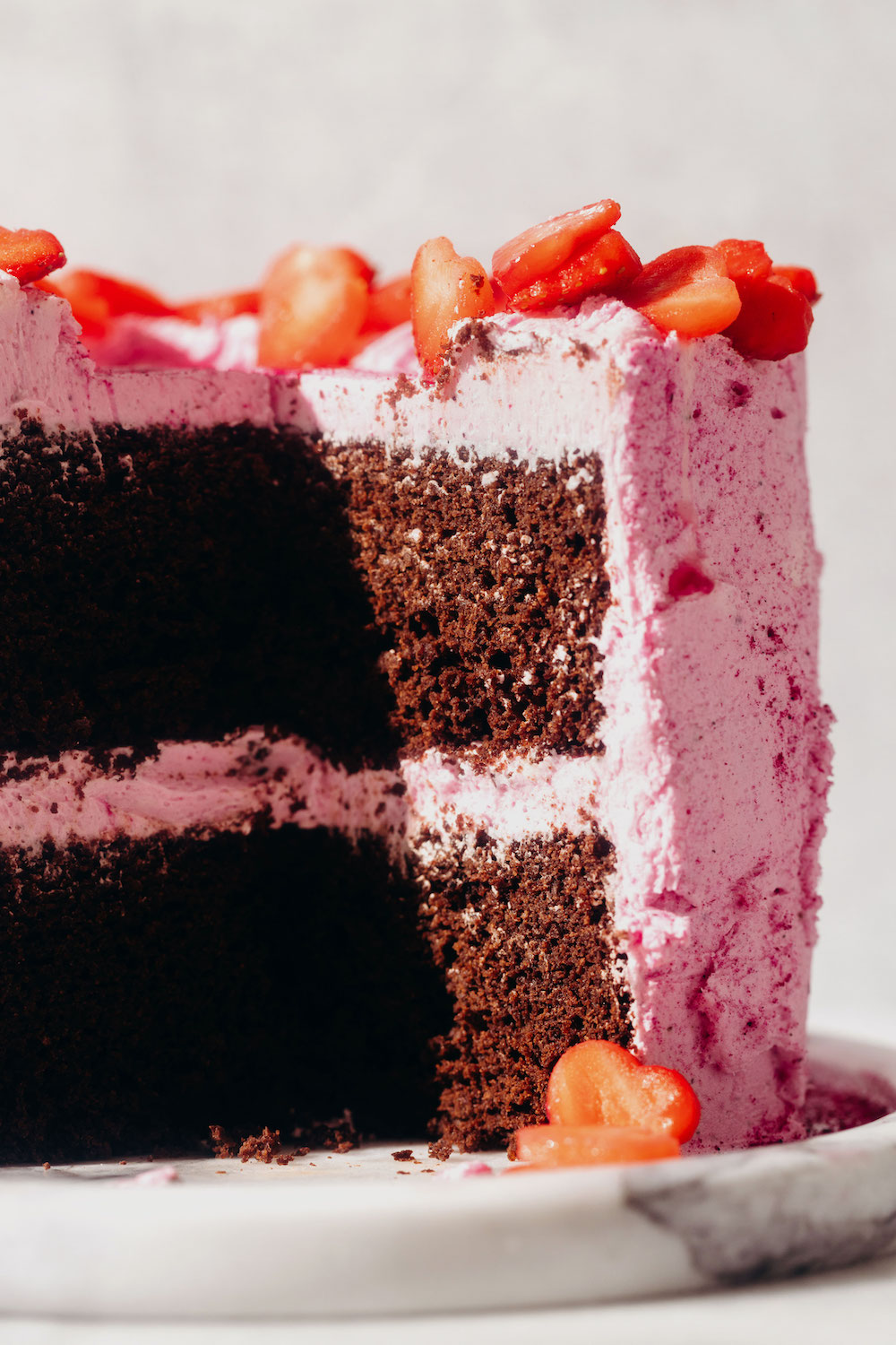 Small Batch Chocolate Layer Cake (vegan + gluten-free)