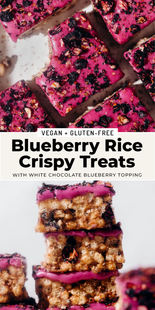 Blueberry Rice Crispy Treats
