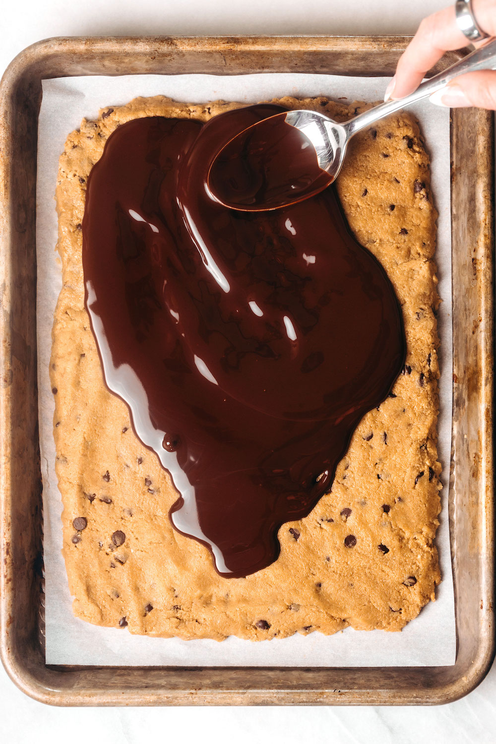 High Protein Cookie Dough Bark (vegan)