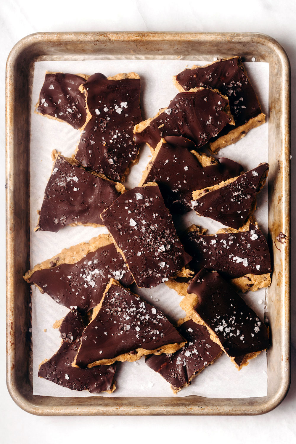 High Protein Cookie Dough Bark (vegan)