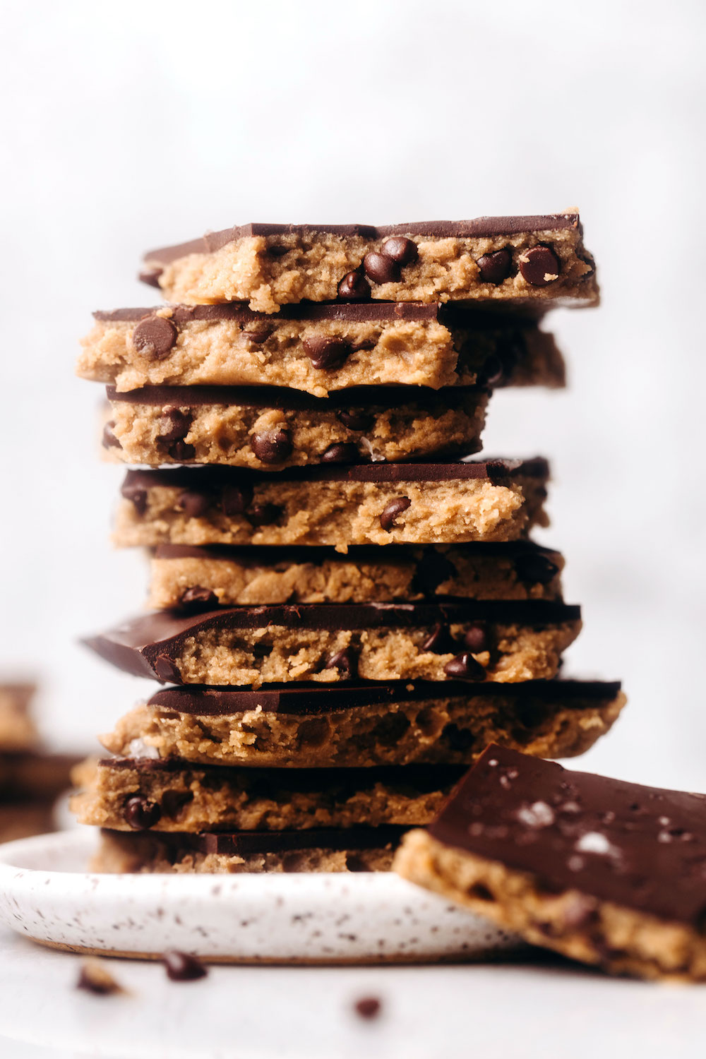 High Protein Cookie Dough Bark (vegan)