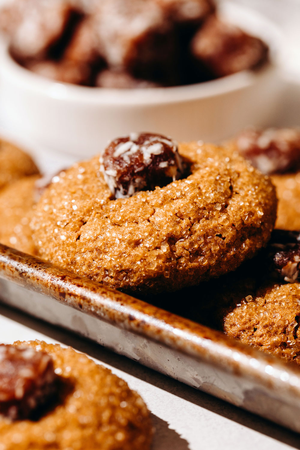 Caramel Peanut Butter Blossom Cookies