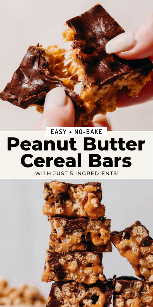 Easy No Bake Peanut Butter Cereal Bars Recipe