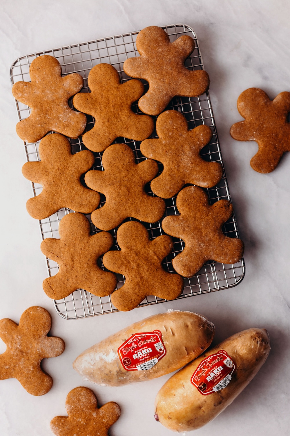 Sweet Potato Gingerbread Cutout Cookies (gluten-free)