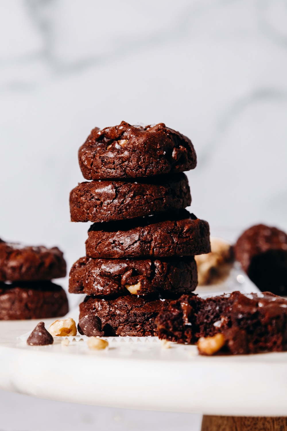 Chewy Chocolate Brownie Cookies (vegan + gluten-free)