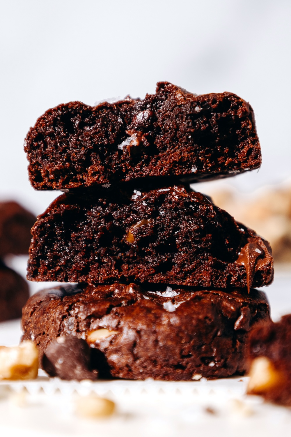 Chewy Chocolate Brownie Cookies (vegan + gluten-free)