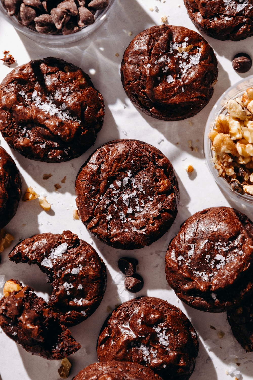 Chewy Chocolate Brownie Cookies (vegan + gluten-free)