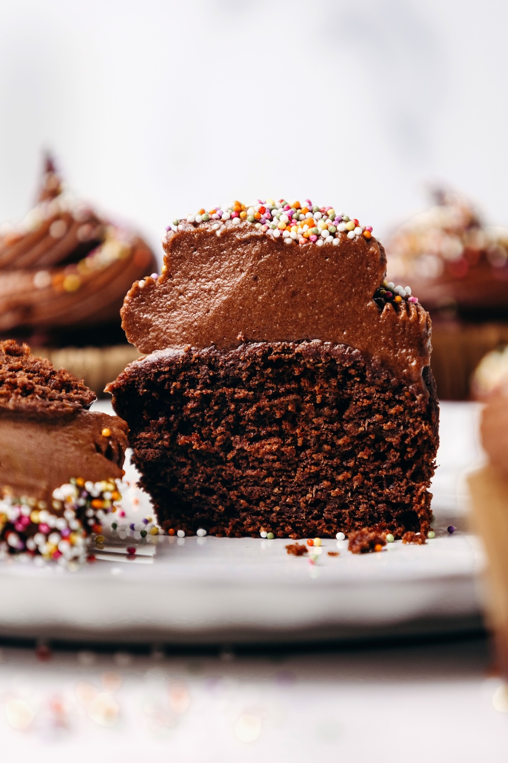The Best Healthy Chocolate Cupcakes (egg-free, dairy-free, gluten-free, sugar-free)