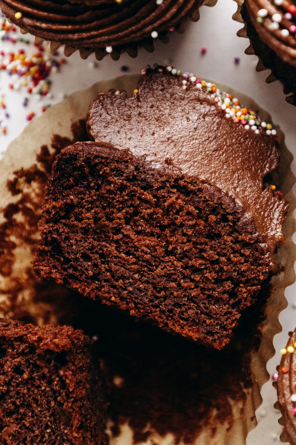 The Best Healthy Chocolate Cupcakes (egg-free, dairy-free, gluten-free, sugar-free)