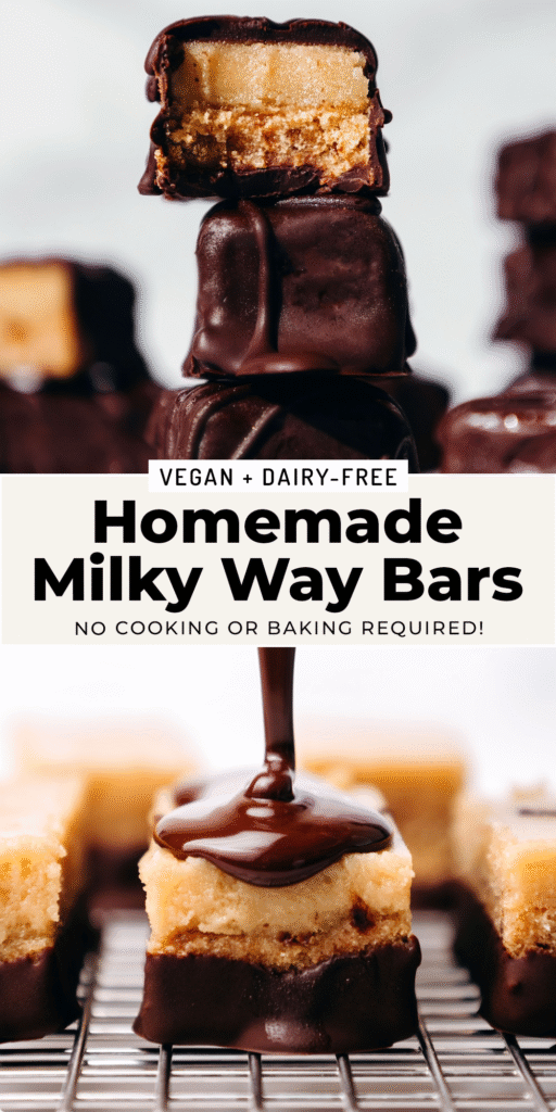 Homemade Milky Way Bars (dairy-free)