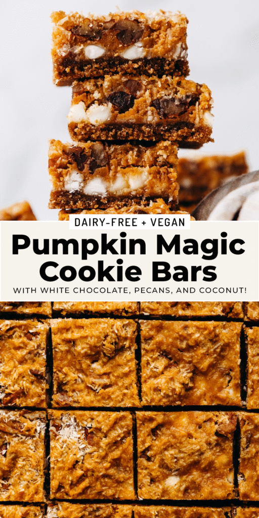 Pumpkin Magic Bars (dairy-free)